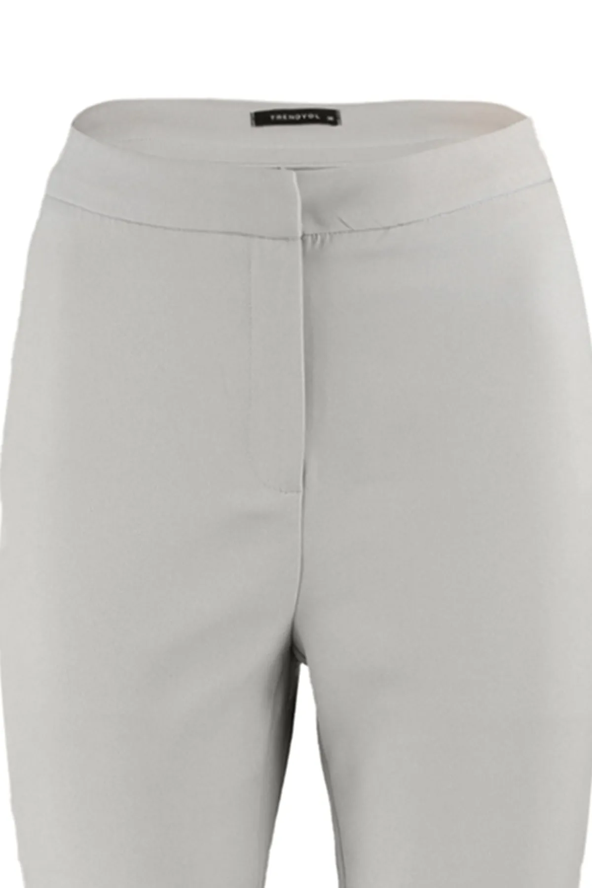 Trendyol Collection  Graue gewebte Zigarettenhose TWOSS20PL0075
