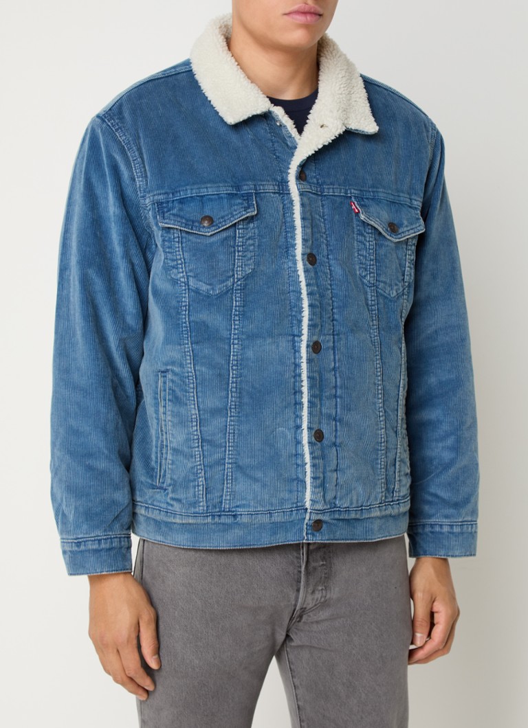 Jachetă Levi's din catifea reiată cu căptușeală din fleece