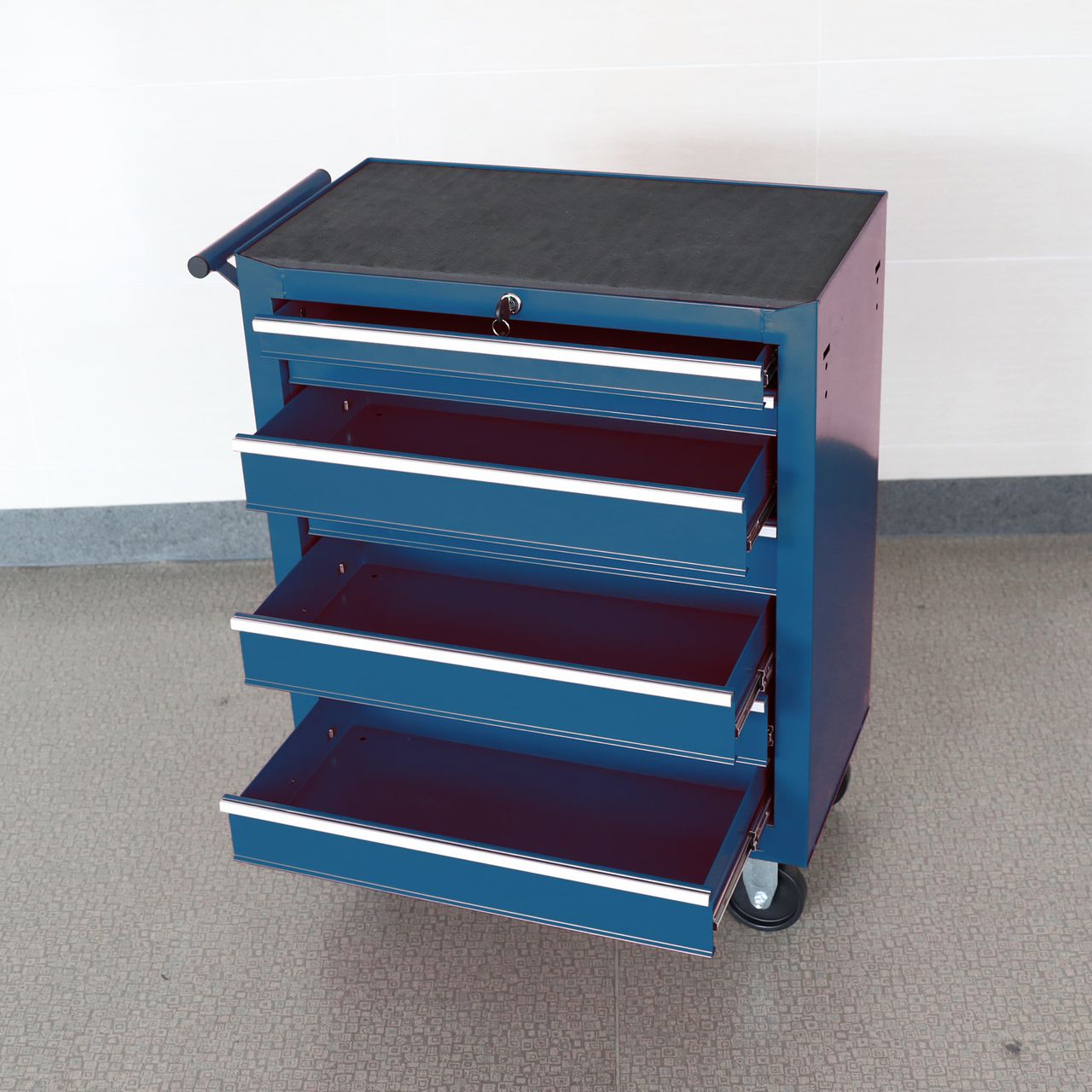 Tech Craft Tech Craft Werkstattwagen, blau, 7 Schubladen, ca. 62 x 33 x 78 cm