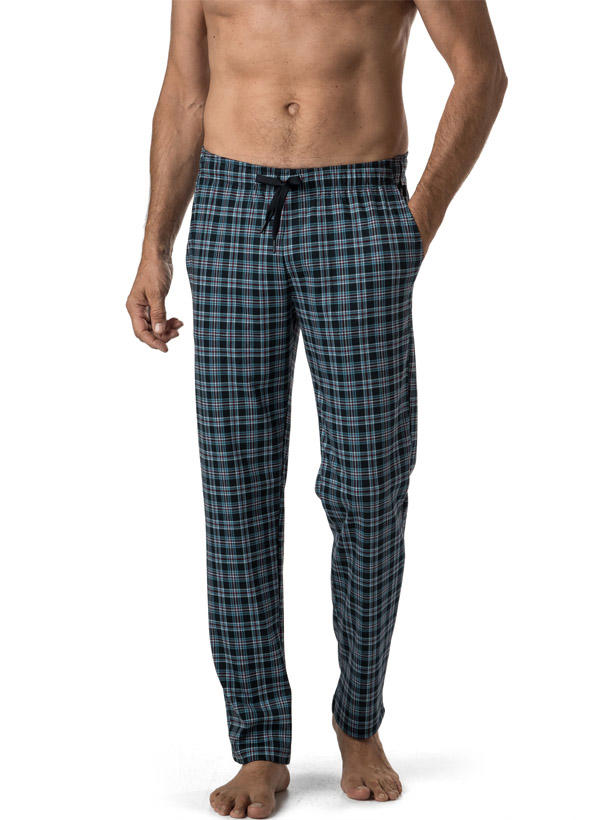 CALIDA, Pyjamahose, Baumwoll-Jersey, blau-rot kariert