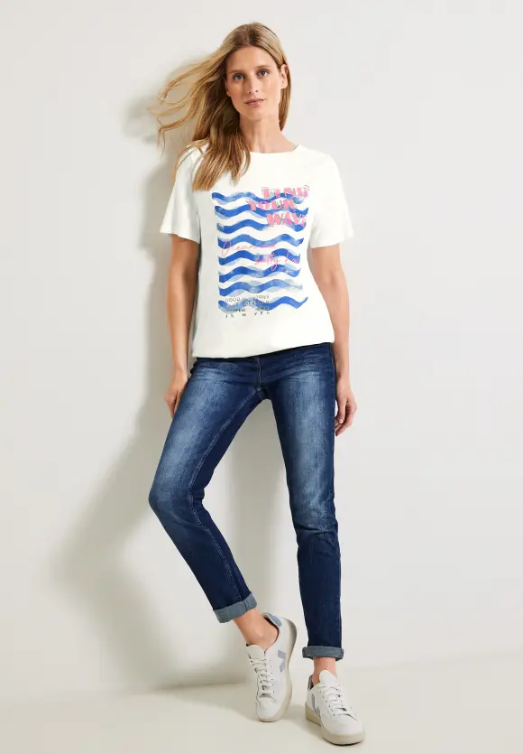 CECIL Wave Fotoprint Shirt