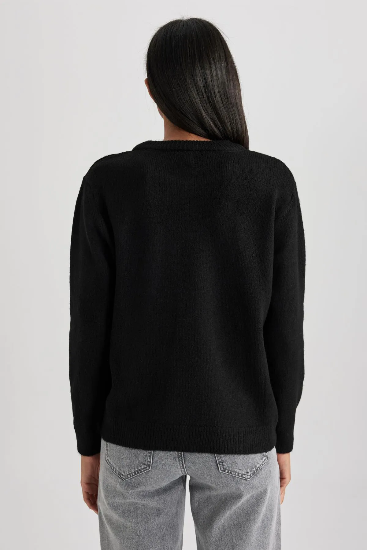 DeFacto  Pullover mit Rundhalsausschnitt und normaler Passform A9500ax23wn
