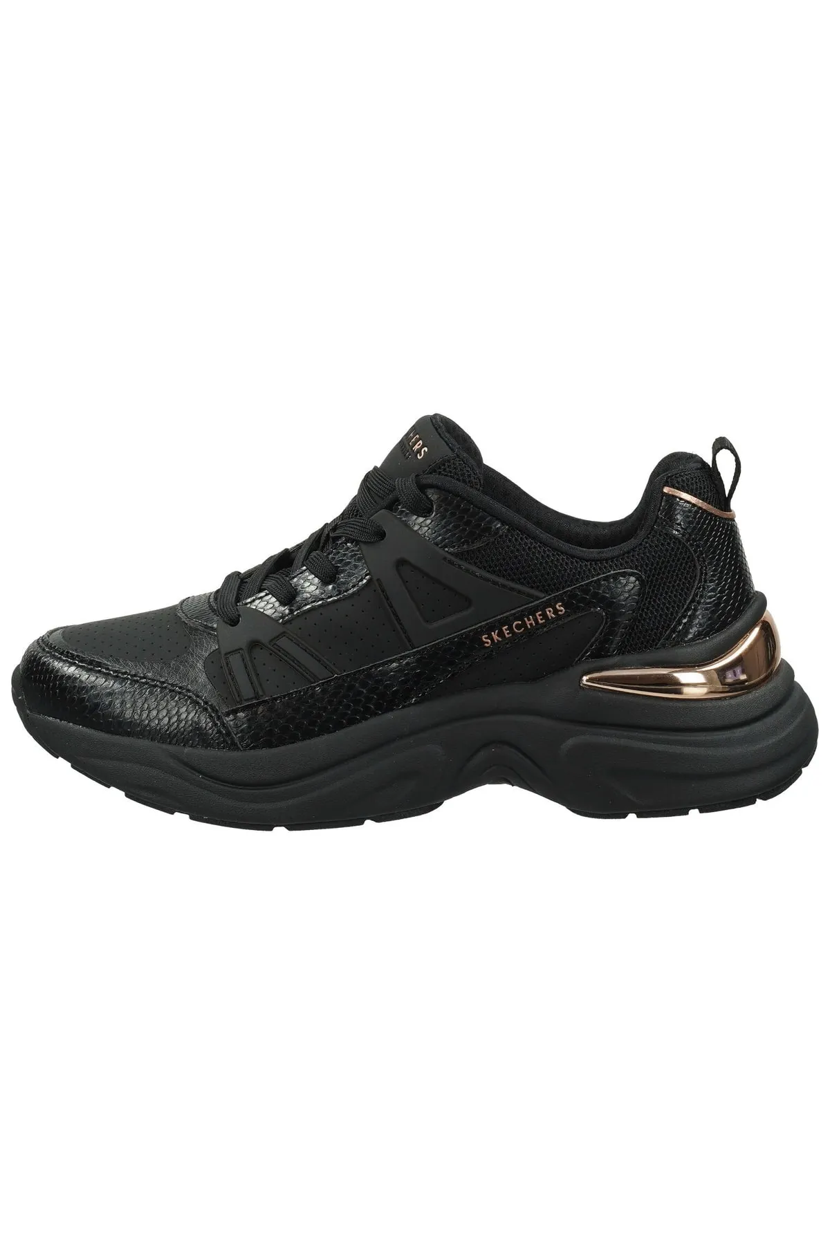 SKECHERS  Sneaker - Schwarz - Flacher Absatz