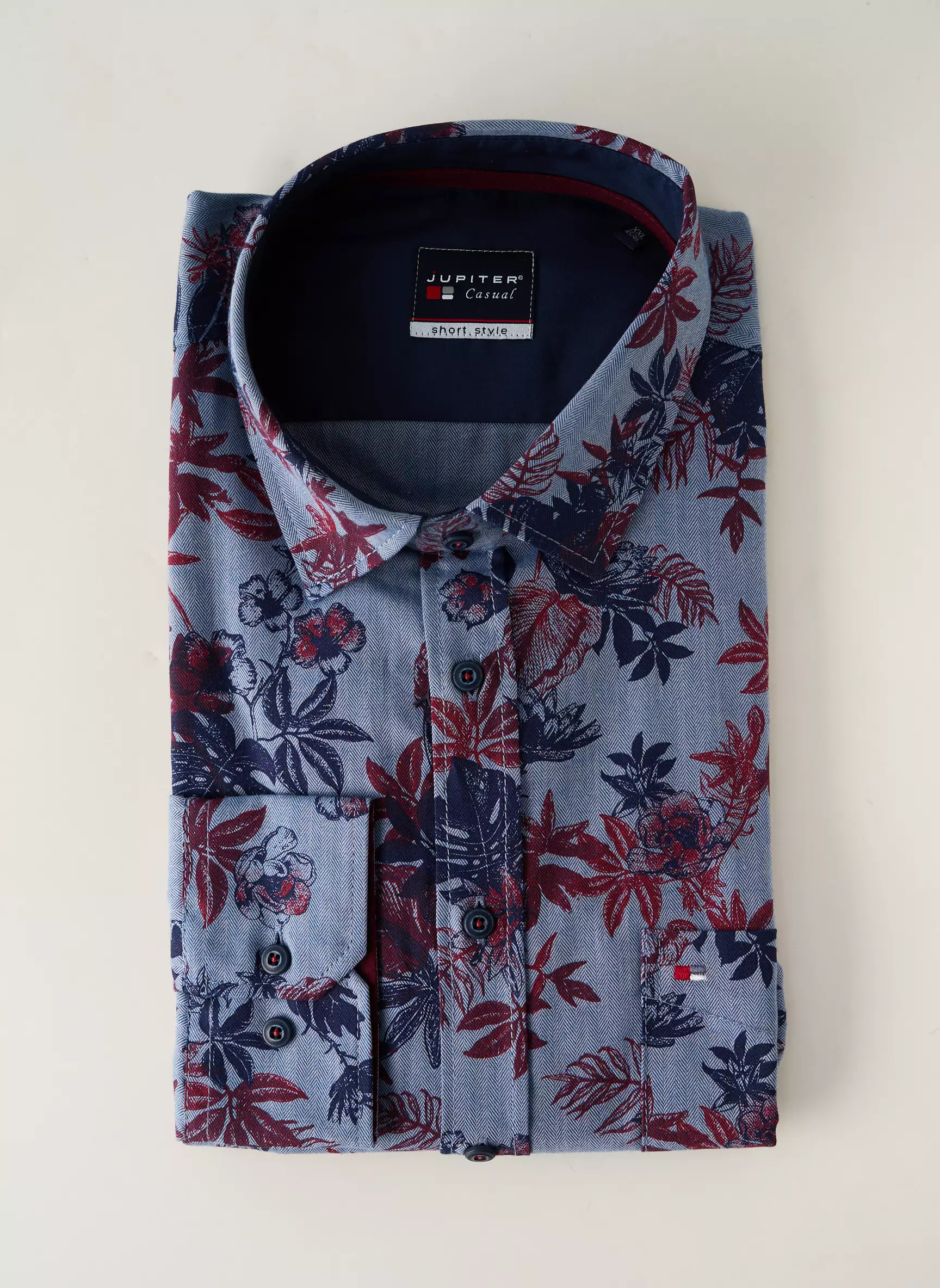 Jupiter Manches Longues Homme couleur bleu
