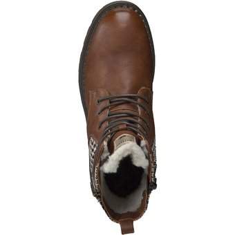 Mustang Schnür Boots in braun