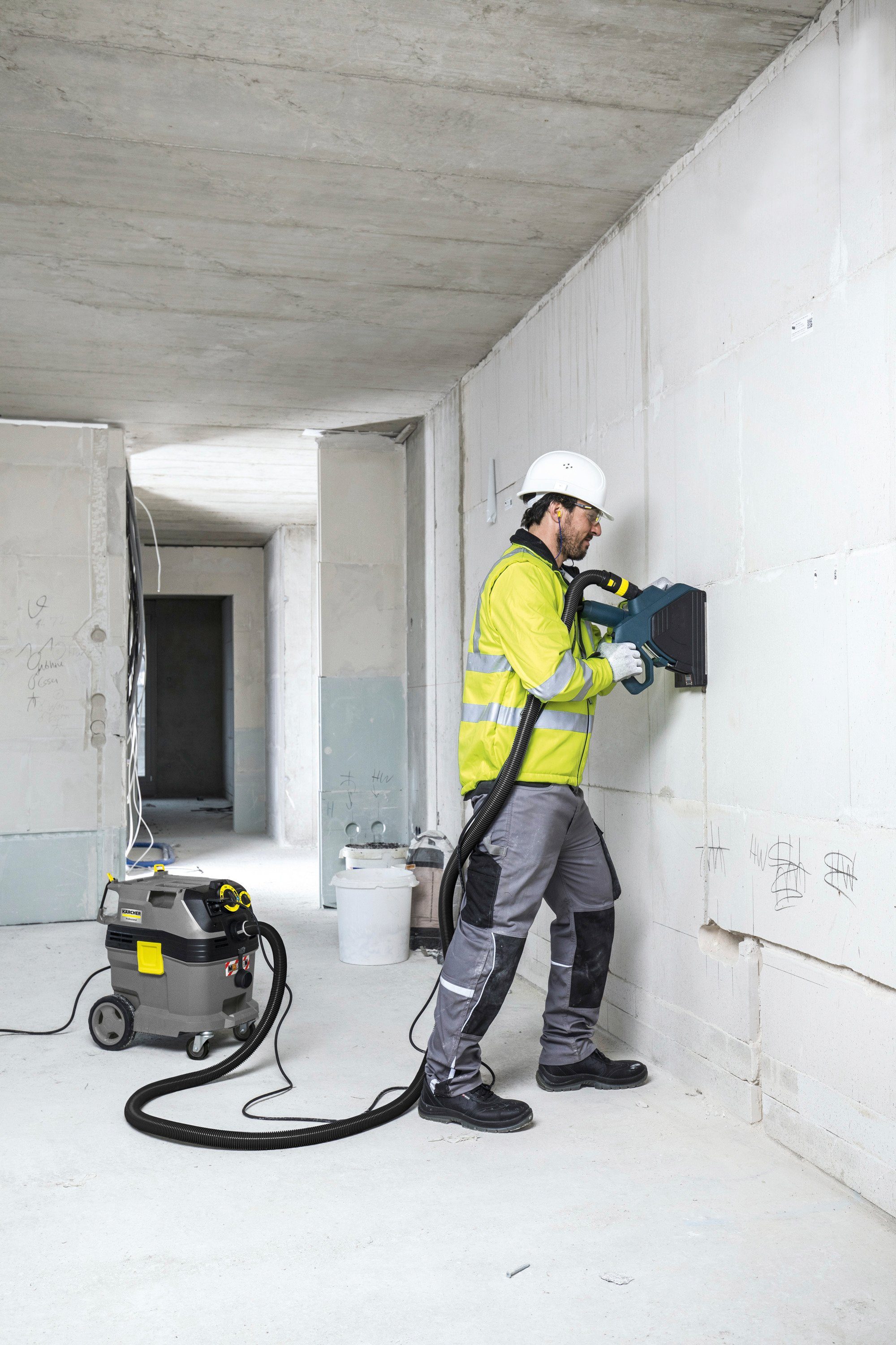 Kärcher Professional Nass-Trocken-Sauger NT 30/1 Tact Te M, 1380 W, mit Beutel, Sicherheitssauger BG-Bau förderfähig, 1380 Watt