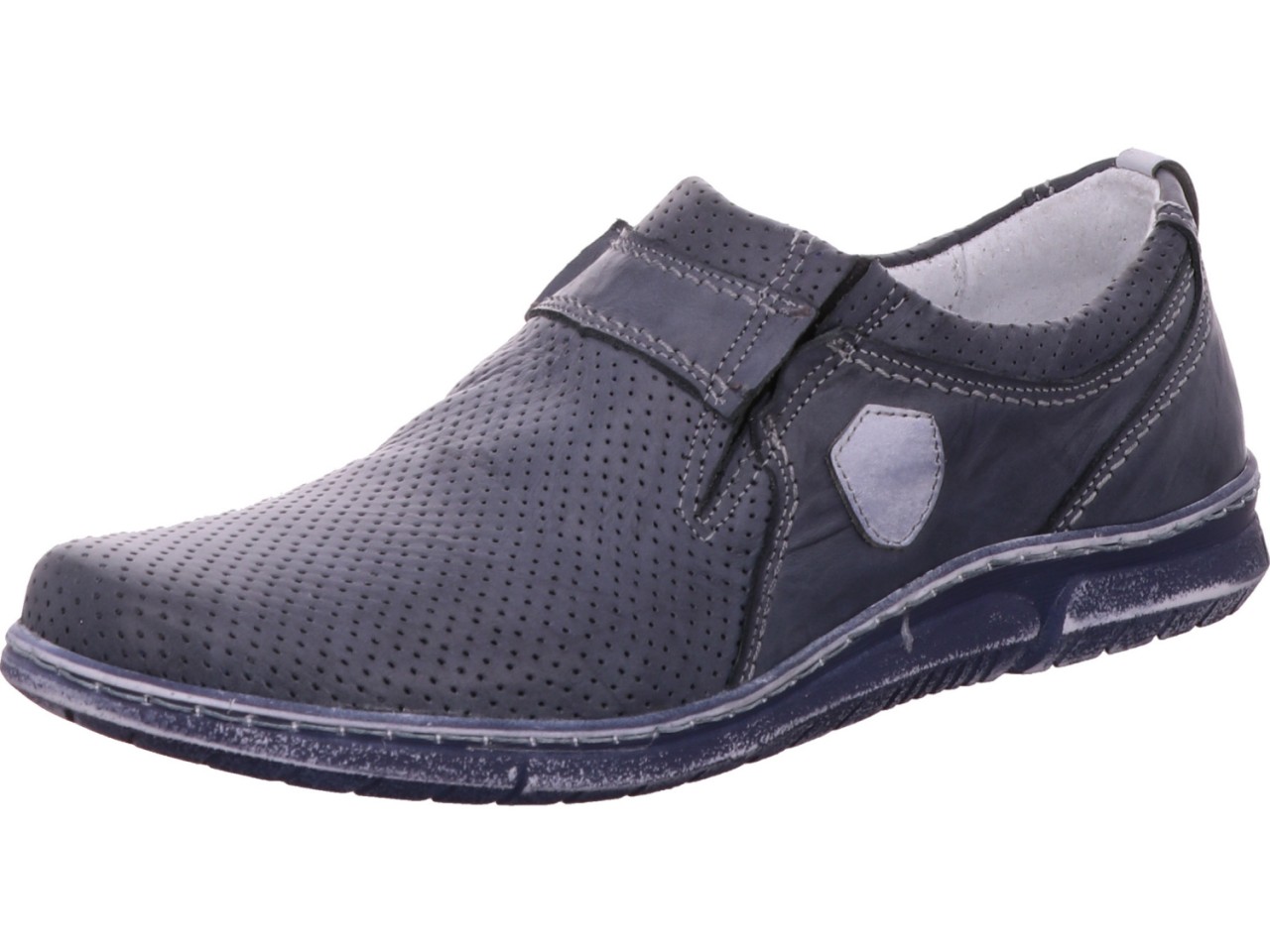 DIVERSE Komfort Slipper blau