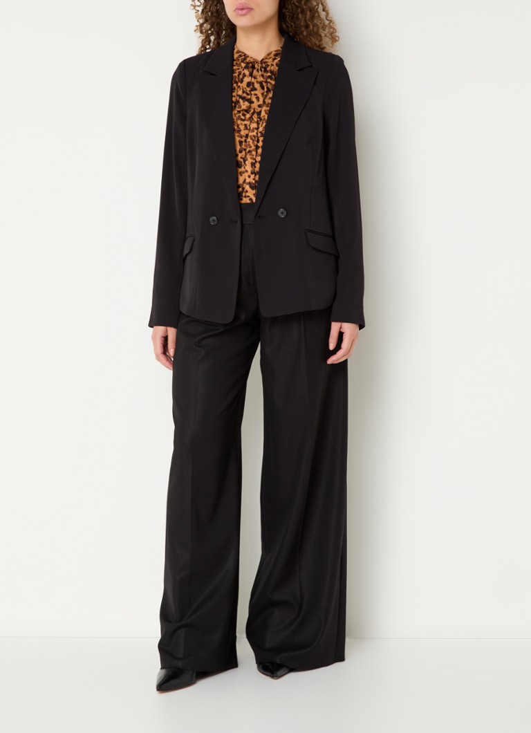 NYDJ Modern double-breasted blazer with flap pockets