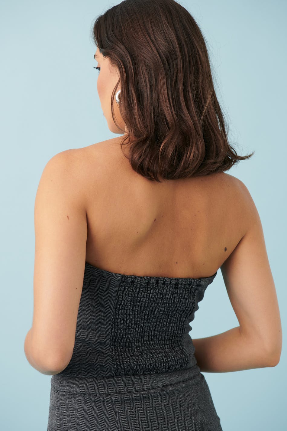 Tweed bustier