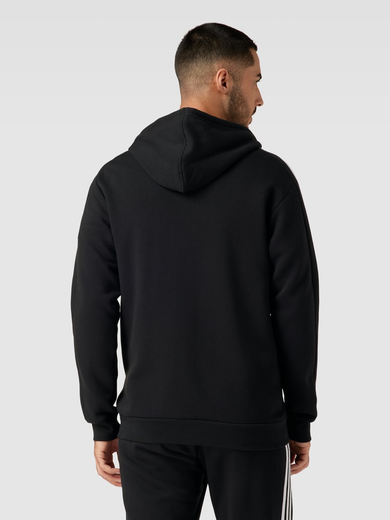 Sweatjacke mit Kapuze in schwarz