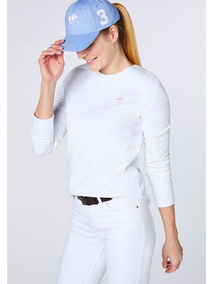 Polo Sylt Sweatshirt in Weiß günstig kaufen