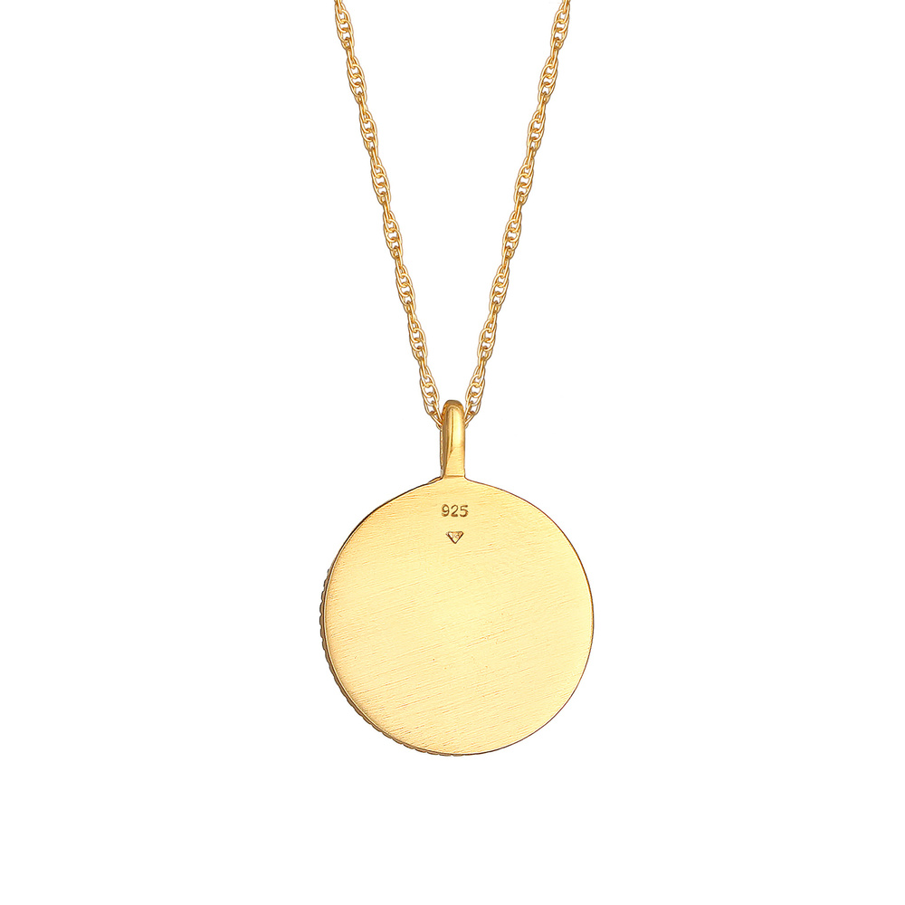 Elli Elli Collier Pièce de monnaie Vierge du zodiaque pour dames Astro Tendance Antiqu Bijoux