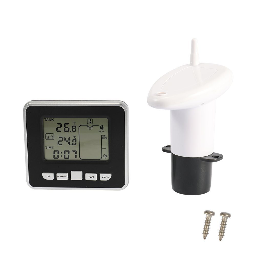 Tidyard Ultraschall Wasser-Flüssigkeits Tiefen Niveau Meter Sensor Wetterstation (LCD-Anzeige)