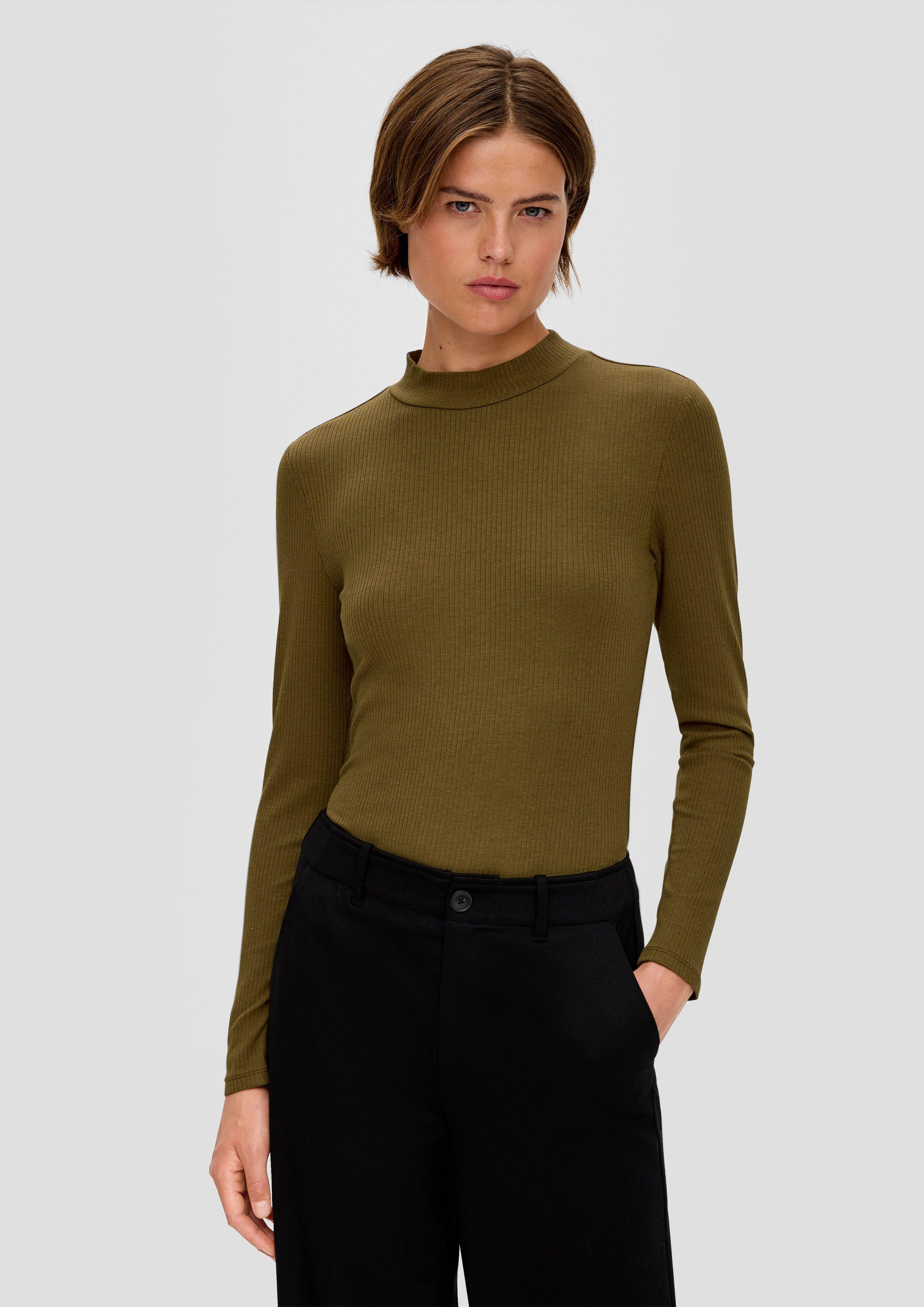 Langarmshirt mit Rippstruktur  2141823-7946