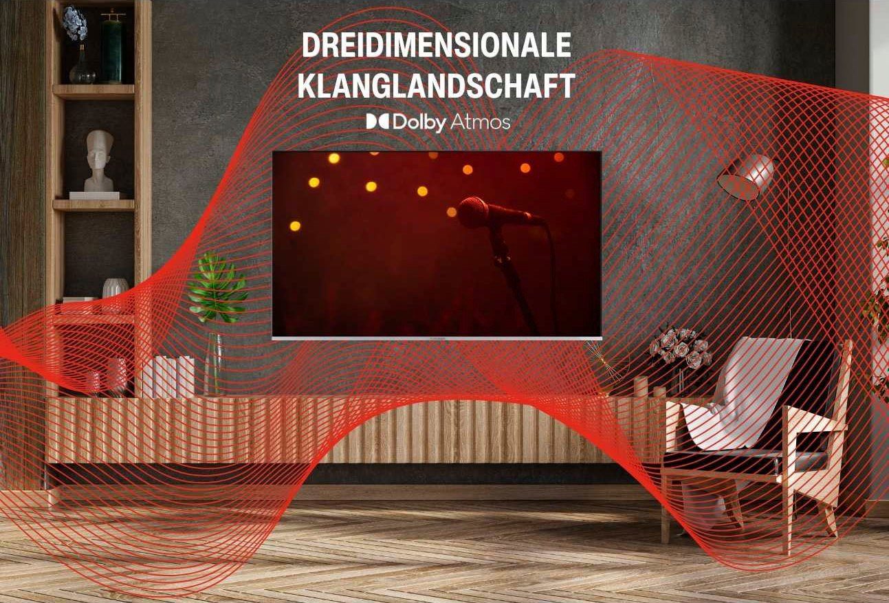 Telefunken D43V950M2CWH LED-Fernseher (108 cm/43 Zoll, 4K Ultra HD, Smart-TV, Dolby Atmos,USB-Recording,Google Assistent,Android-TV)