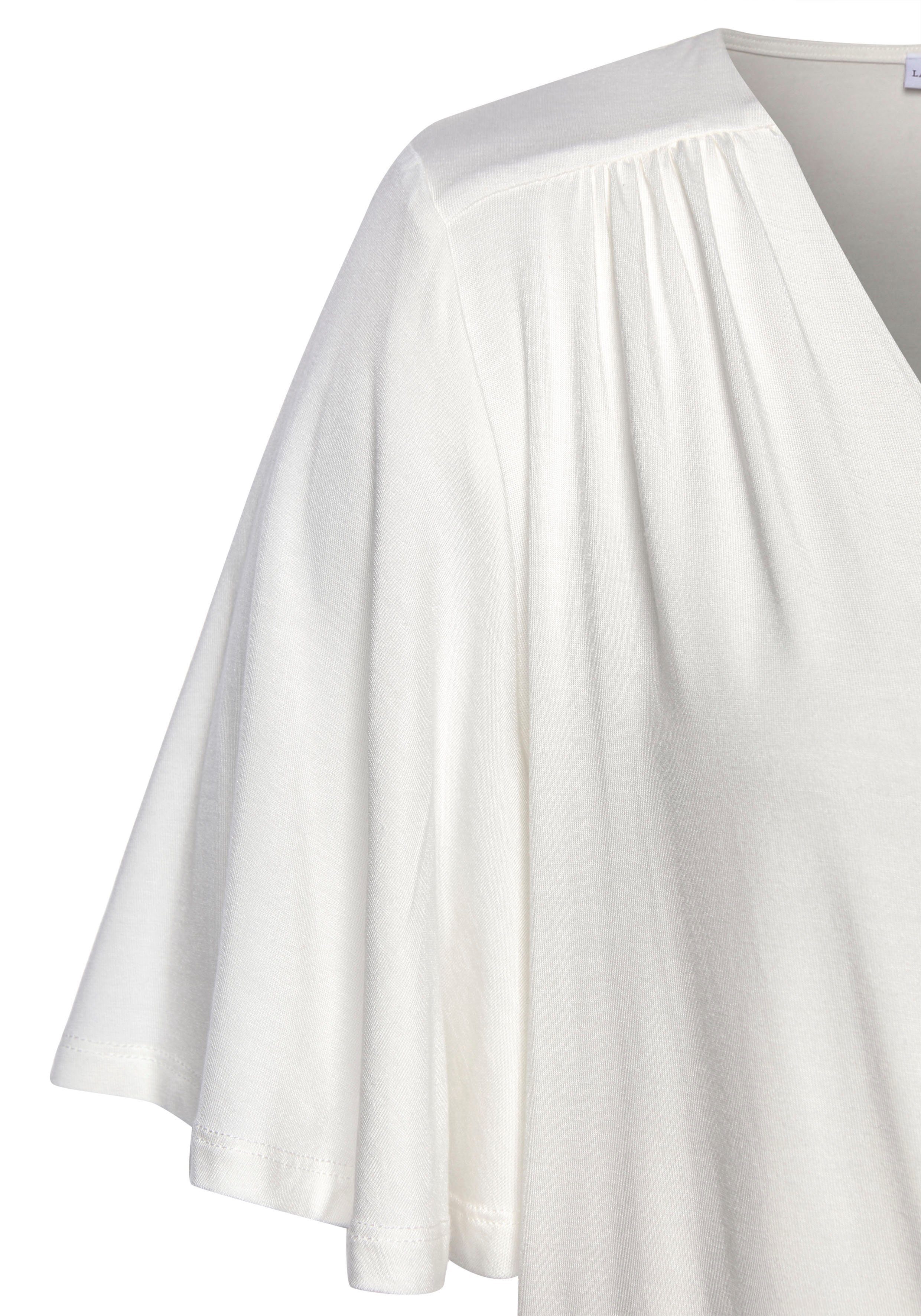 LASCANA Wickelshirt mit Druckknopf vorne