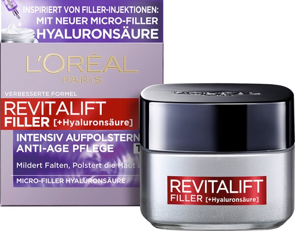 L'Oréal Paris Revitalift Filler [+Hyaluronsäure] Intensiv Aufpolsternde Anti-Age Tagescreme Gesichtscreme