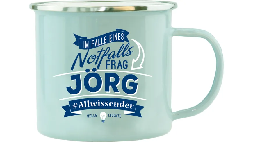 H&H Echter Kerl Emaille-Becher Jörg