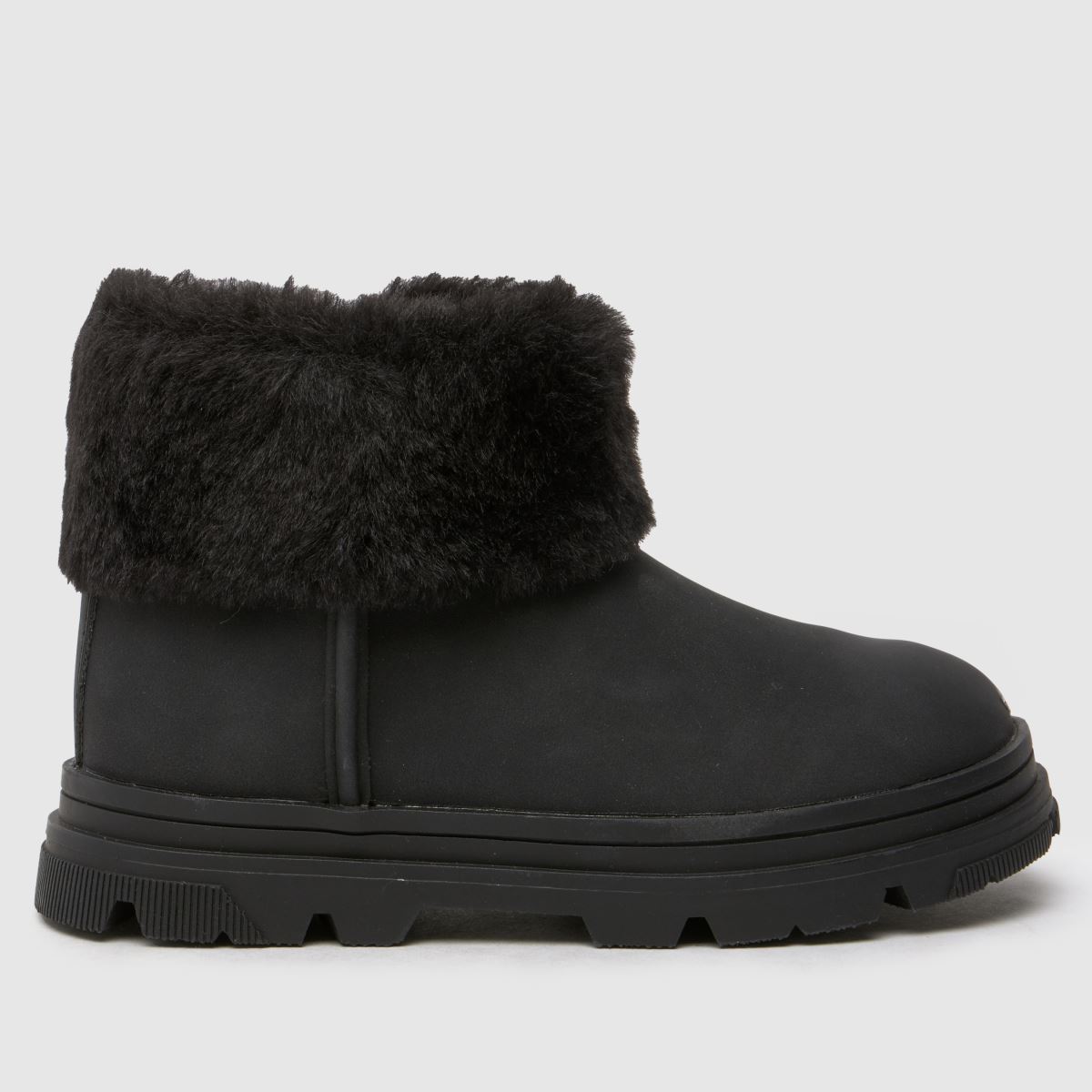 Dívčí batolecí boty Schuh Black Cherry s kožešinovou manžetou