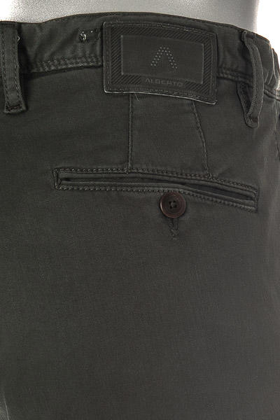 Alberto, Hose Rob, Slim Fit, Baumwolle T400®, militärgrün