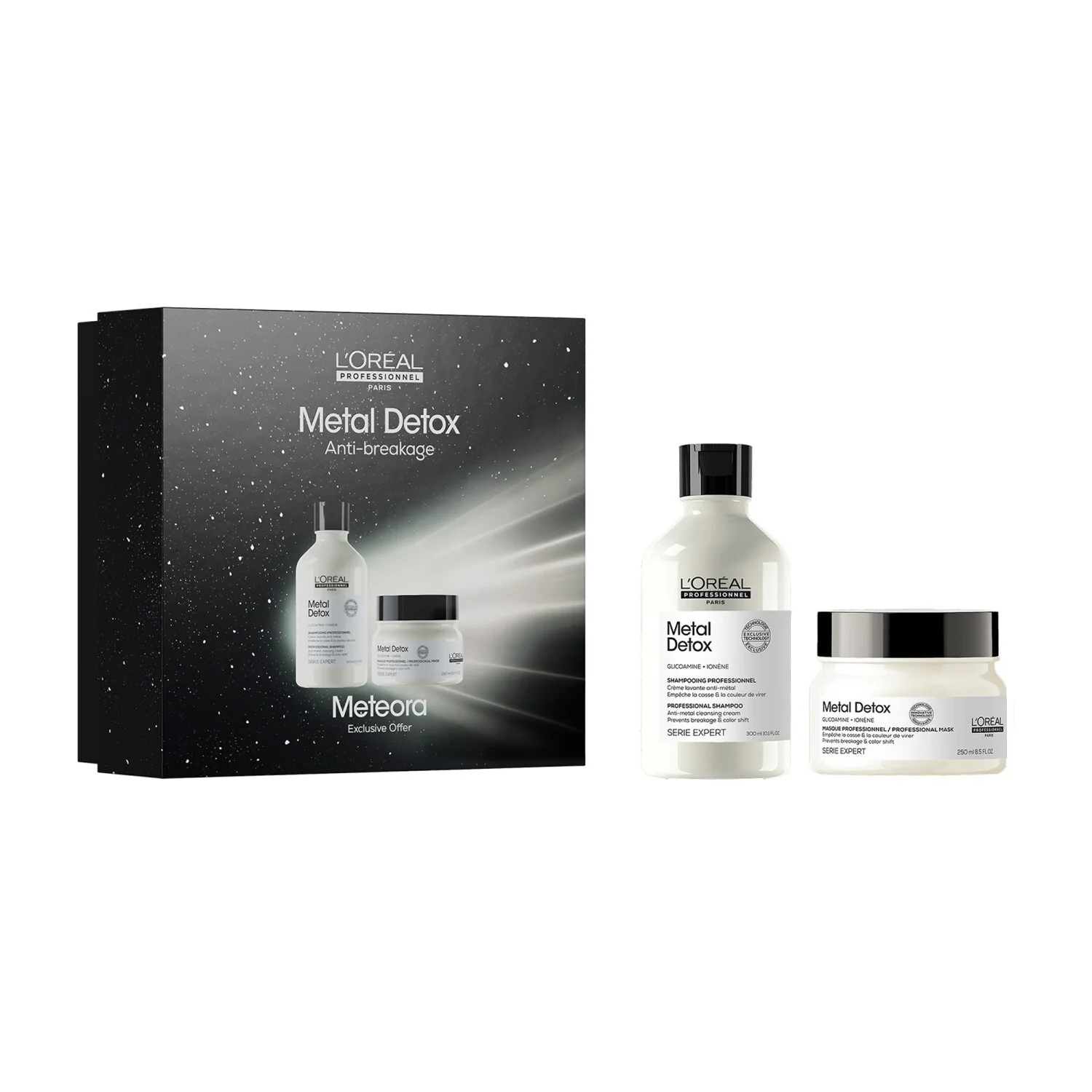 Serie EXPERTOS: Nuevo set de regalo de Navidad con champú y mascarilla desintoxicantes para el cabello. Incluye champú reparador y mascarilla reparadora para el cabello.