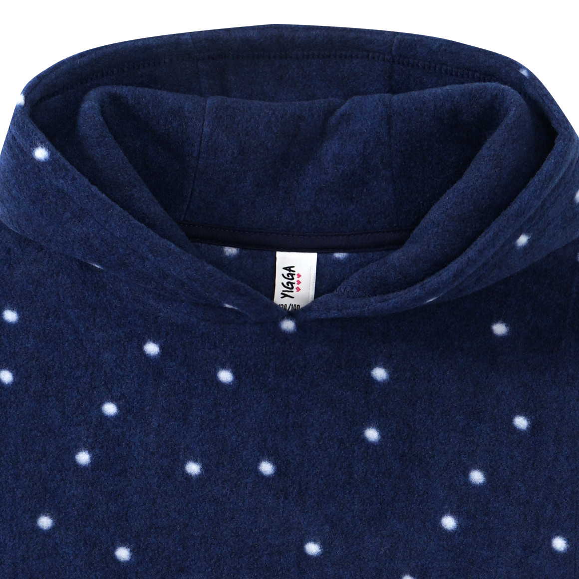 Mädchen Fleece-Hoodie mit Punkten