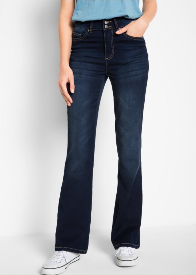 Super-Stretch-Push-Up-Jeans mit Bequembund, Bootcut