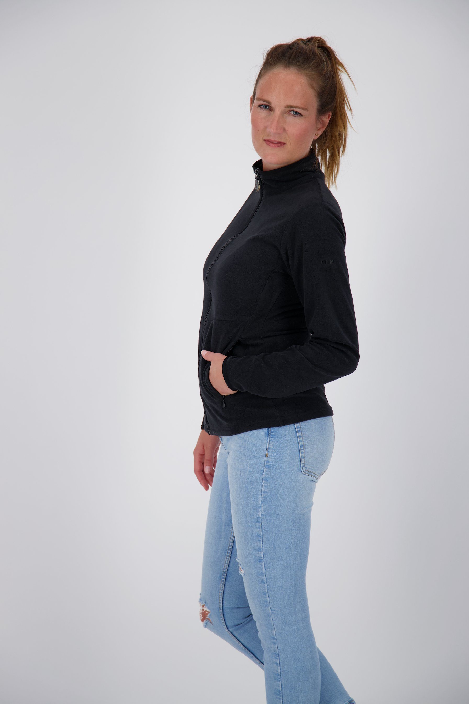 DEPROC Active Fleecejacke DECORAH II WOMEN weiche Fleecejacke in traditioneller Optik