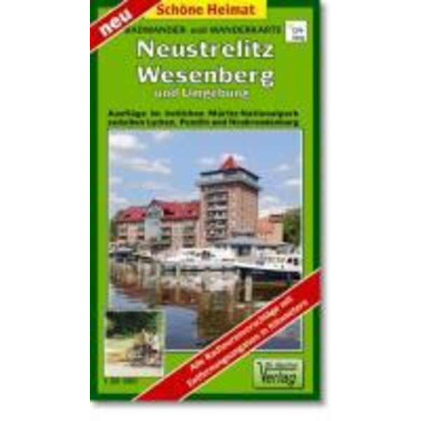 Neustrelitz, Wesenberg und Umgebung 1 : 50 000 Radwander- und Wanderkarte - Wanderkarte