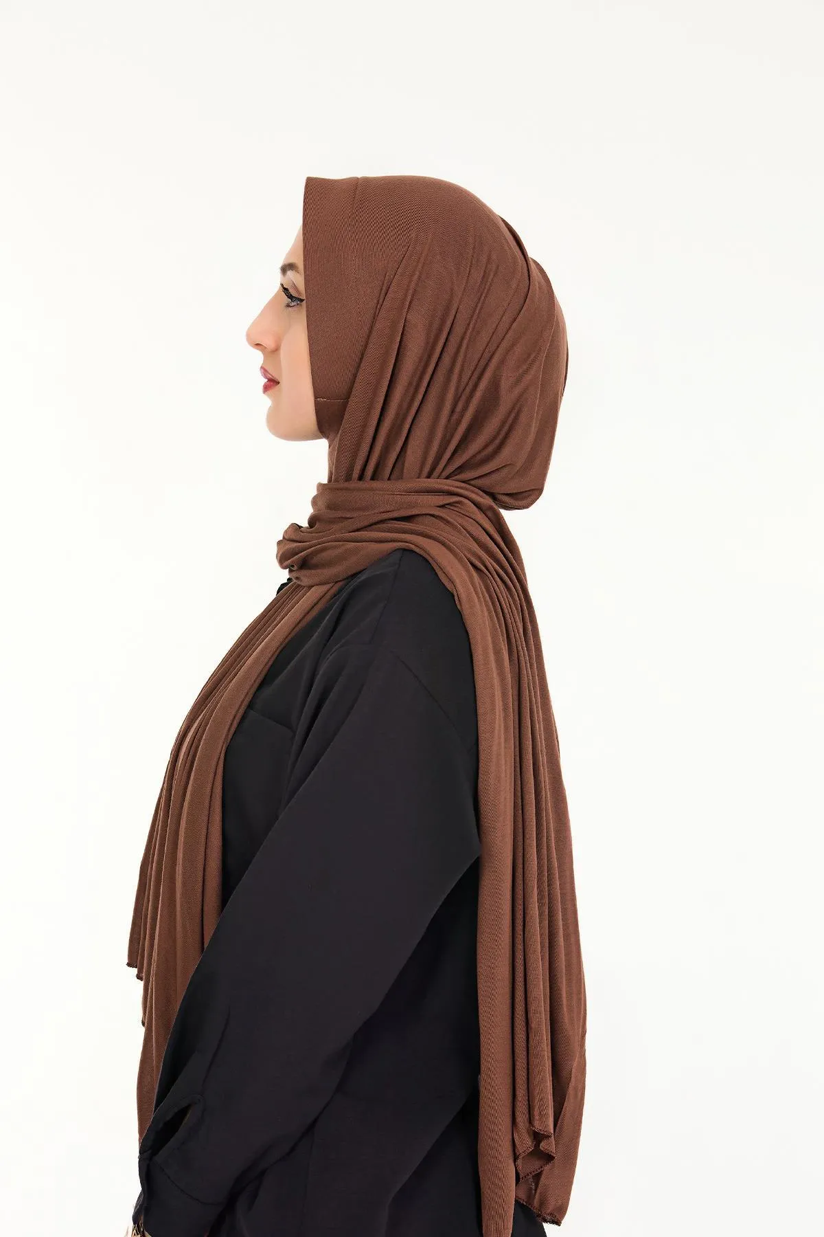 Sensu  Praktischer, aufsteckbarer Hijab-Schal aus gekämmter Baumwolle