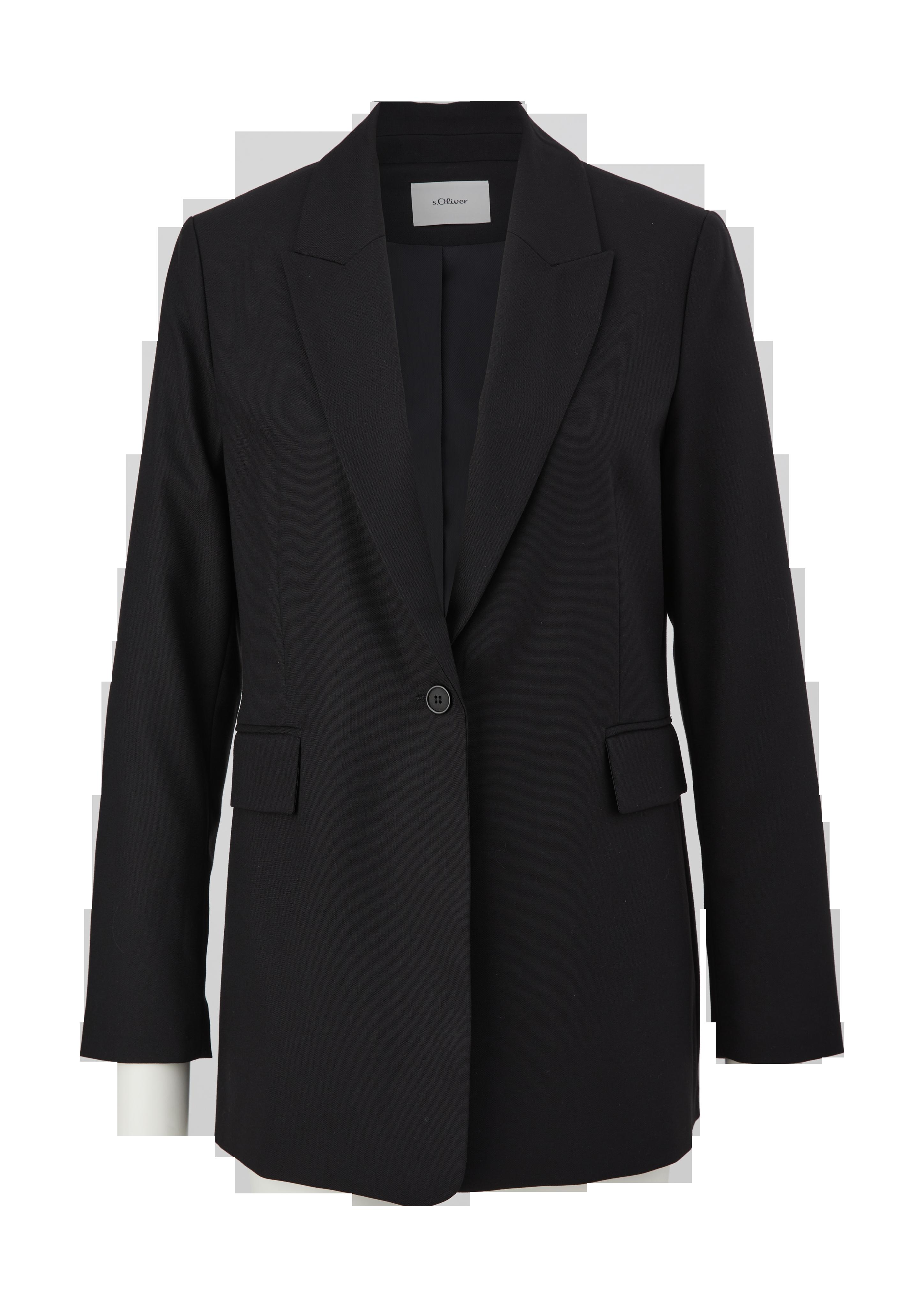 Taillierter Blazer aus Viskosemix  2121935-9999