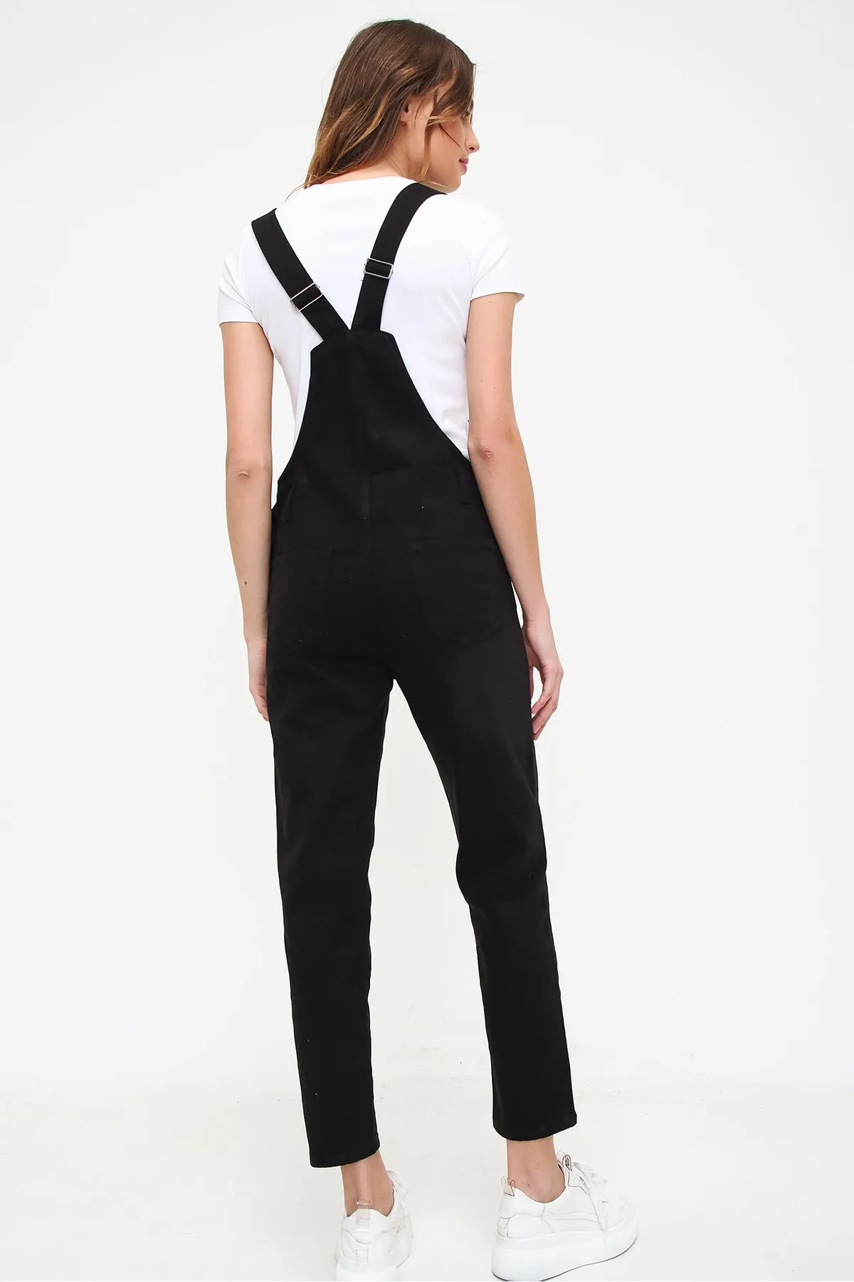 Trend Alaçatı Stili  Latzhose - Schwarz - Regular Fit