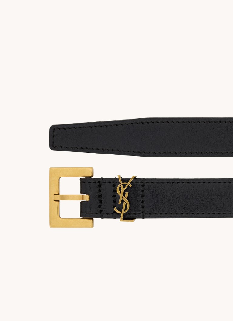 Curea Saint Laurent Cassandre din piele de vitel