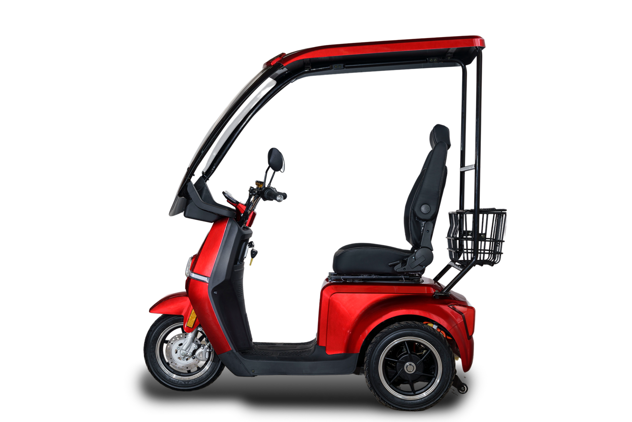 Stormborn R5 Elektro-Dreiradroller 25 km/h - rot - mit Dach
