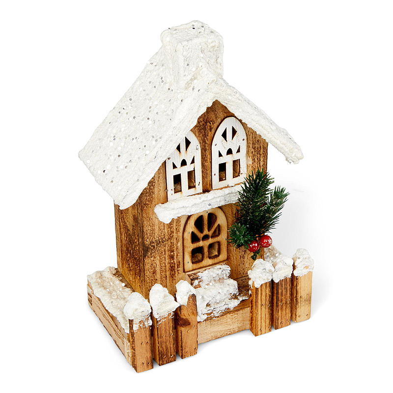 Home Trehus h 26x16x10  cm m/LED