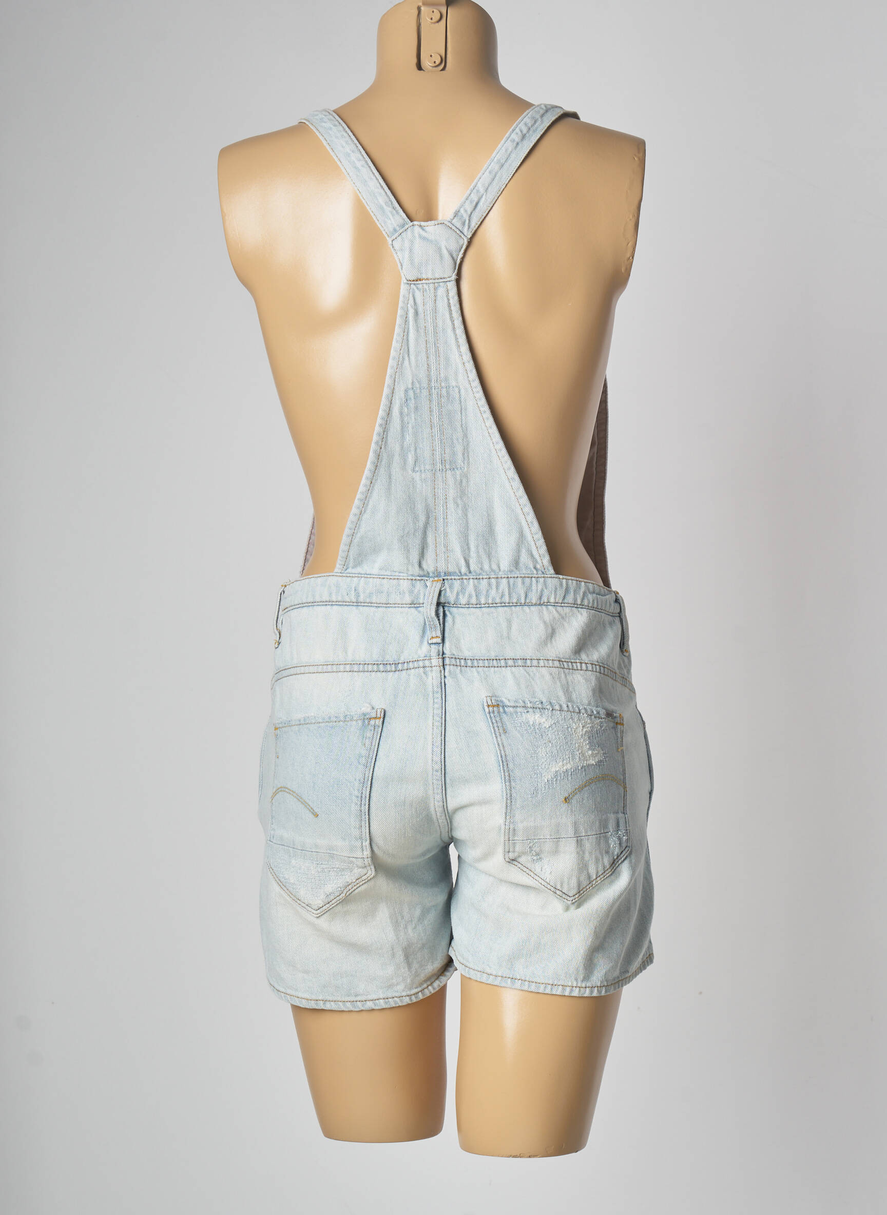 Gsusod Salopettes Femme couleur bleu