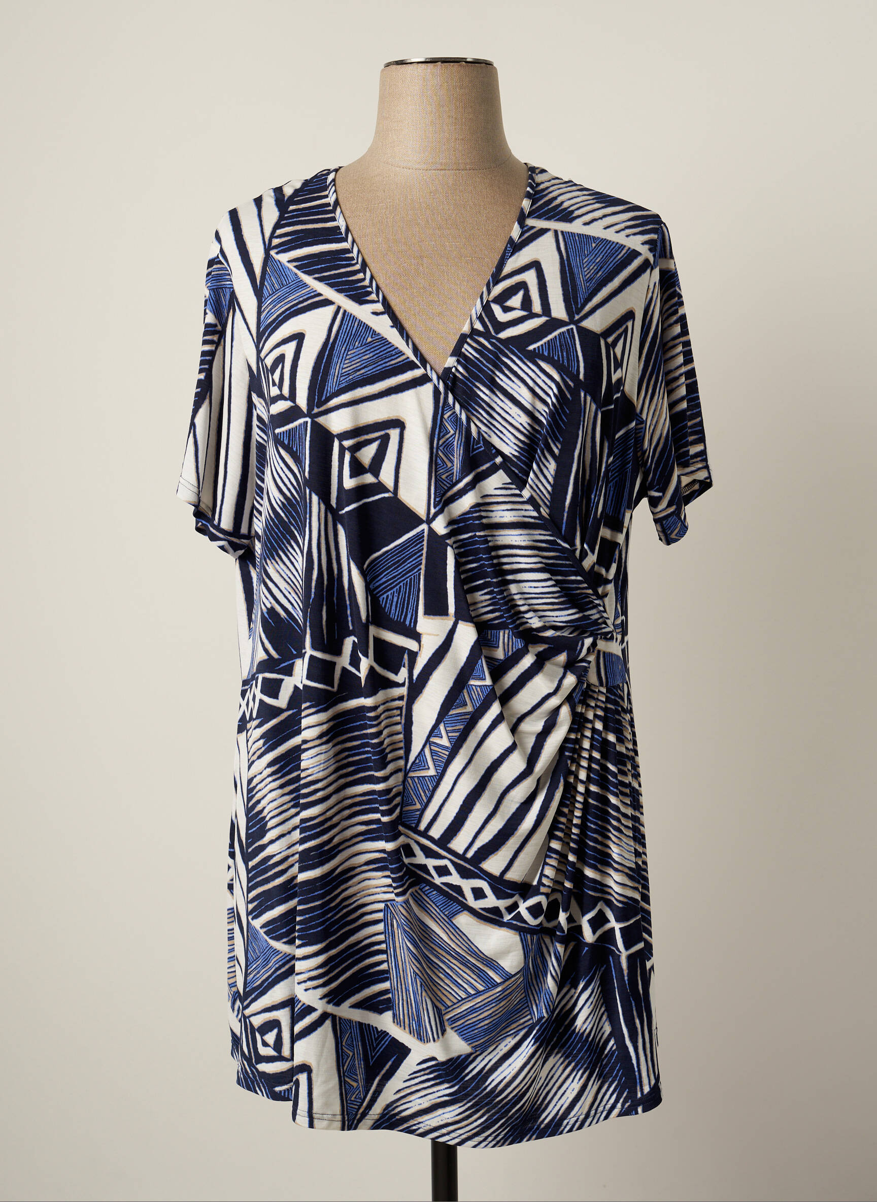Jumfil Tuniquemanchecourte Femme couleur bleu