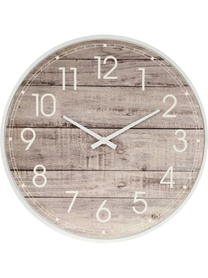 Home&Styling Collection Wanduhr in braun günstig kaufen onesize
