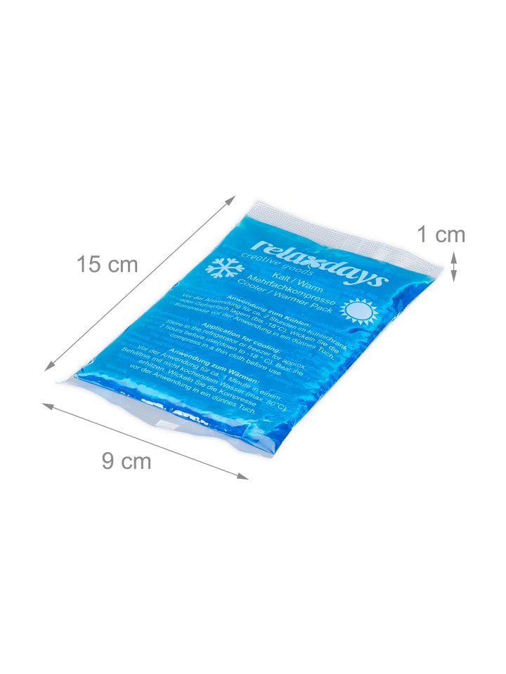 relaxdays 4 x Kühlpad in Blau günstig kaufen onesize