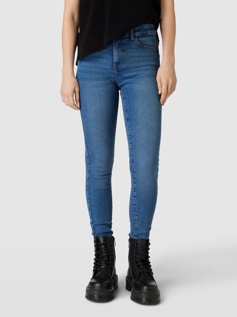 Skinny Fit Jeans im 5-Pocket-Design Modell 'DANA' in jeans