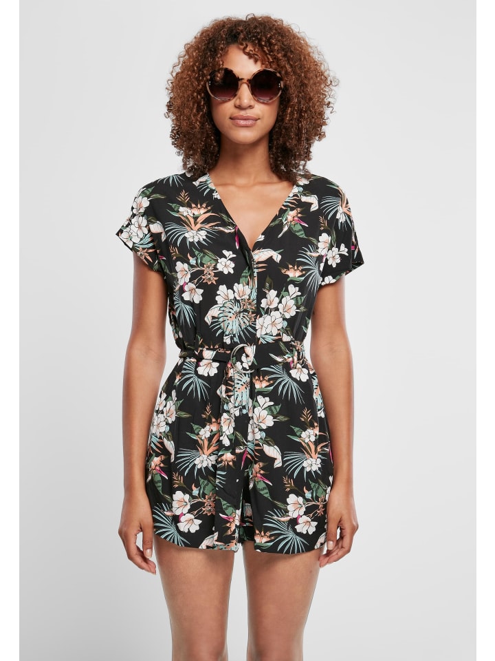 Urban Classics Urban Classics Jumpsuits in black tropical günstig kaufen