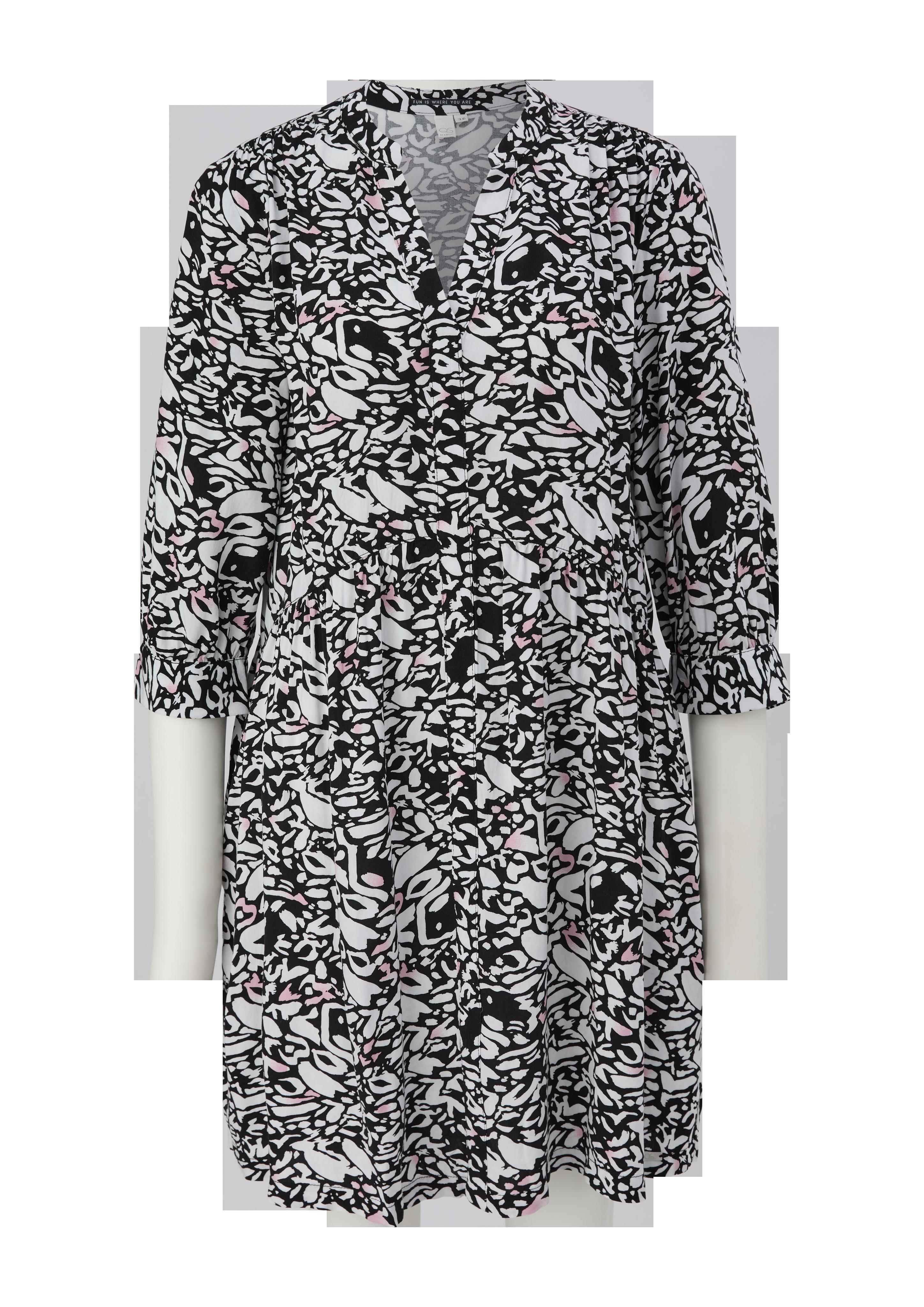 Viskosekleid mit All-over-Print  2137370-99A0