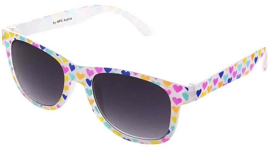 Basley Sun KIDS Sonnenbrille 8094-A-30 Kunststoff Weiss/Herzen