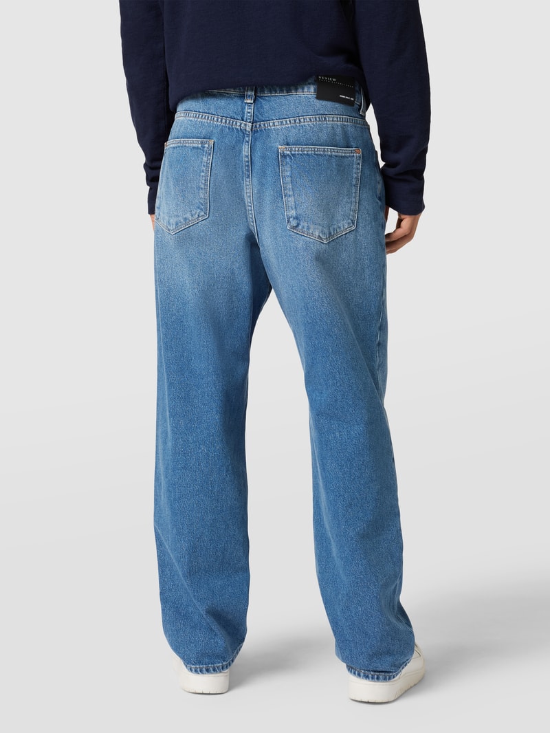 Baggy Fit Jeans mit Brand-Detail in blau