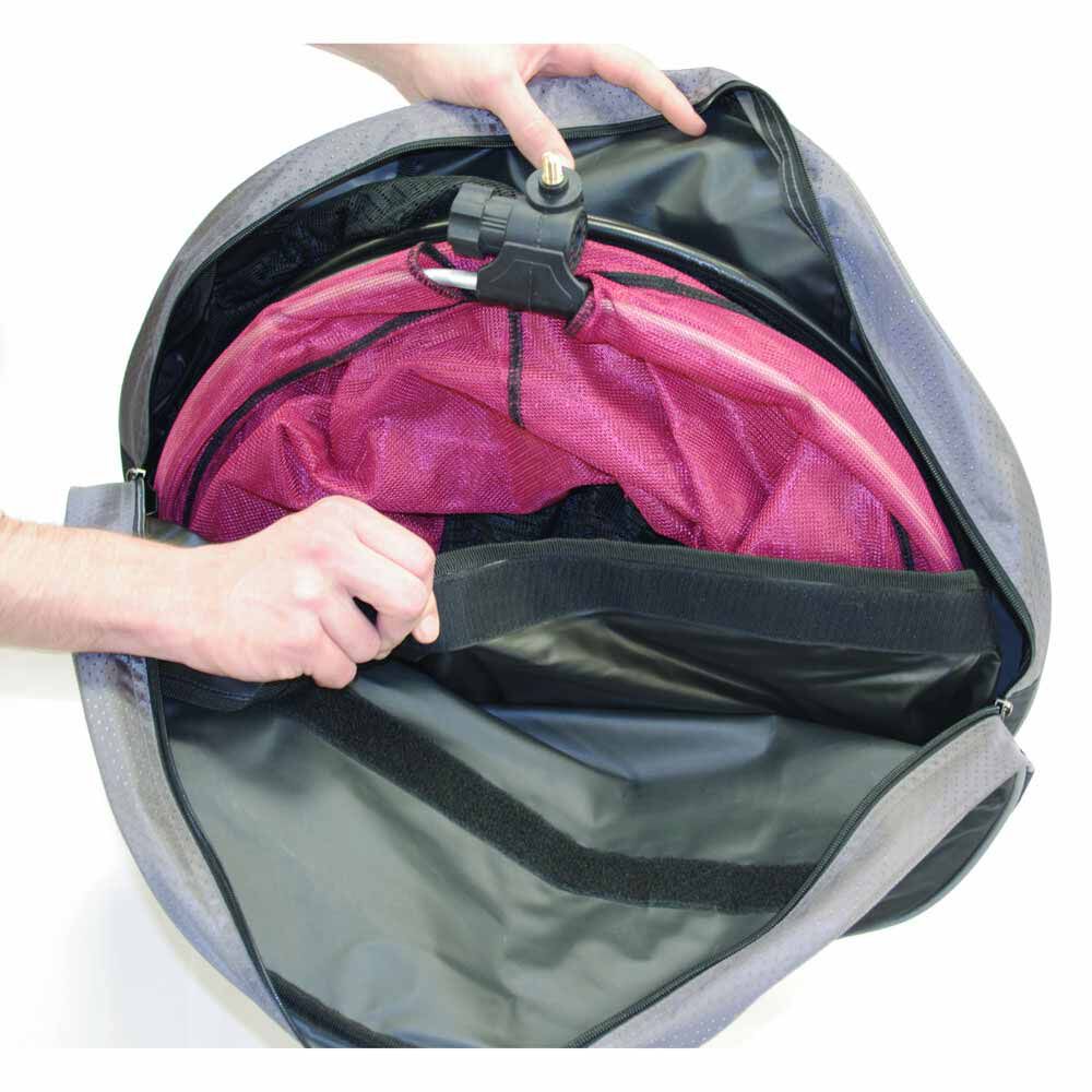 Plasă rotundă neagră 3,0 m + geantă Team Luxe
