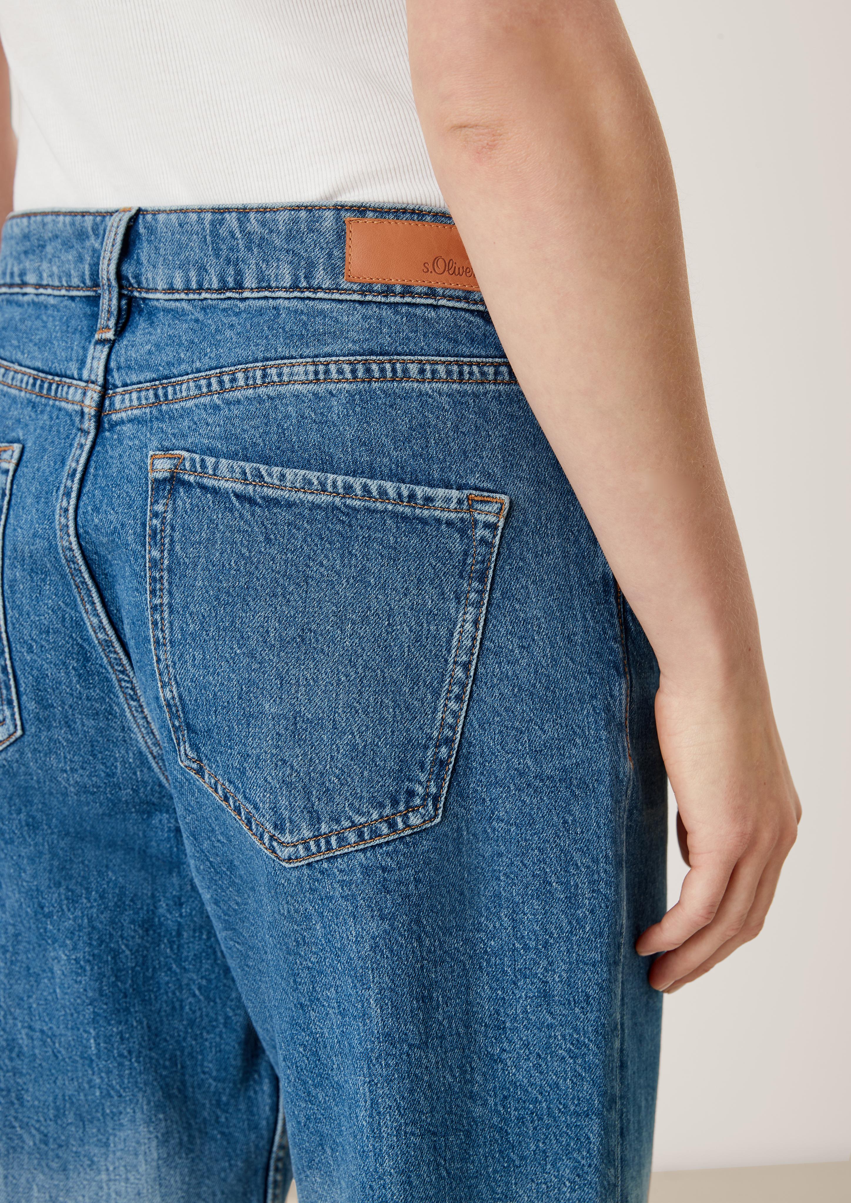 Cropped-Jeans / Regular Fit / Mid Rise / Straight Leg  2115878-54Z4