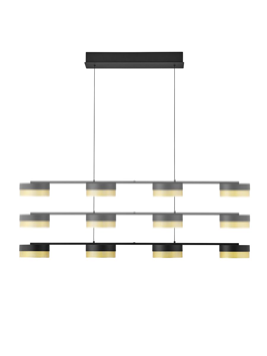 HELL LED Pendelleuchte Mesh 4-flg