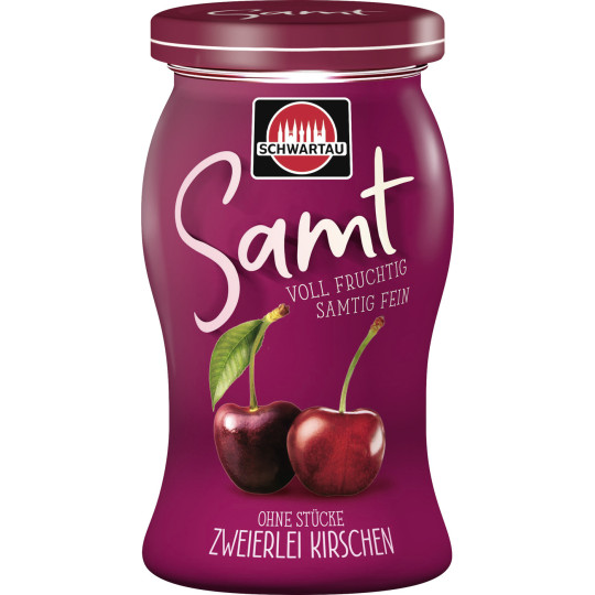 Schwartau Samt Zweierlei Kirschen 270G