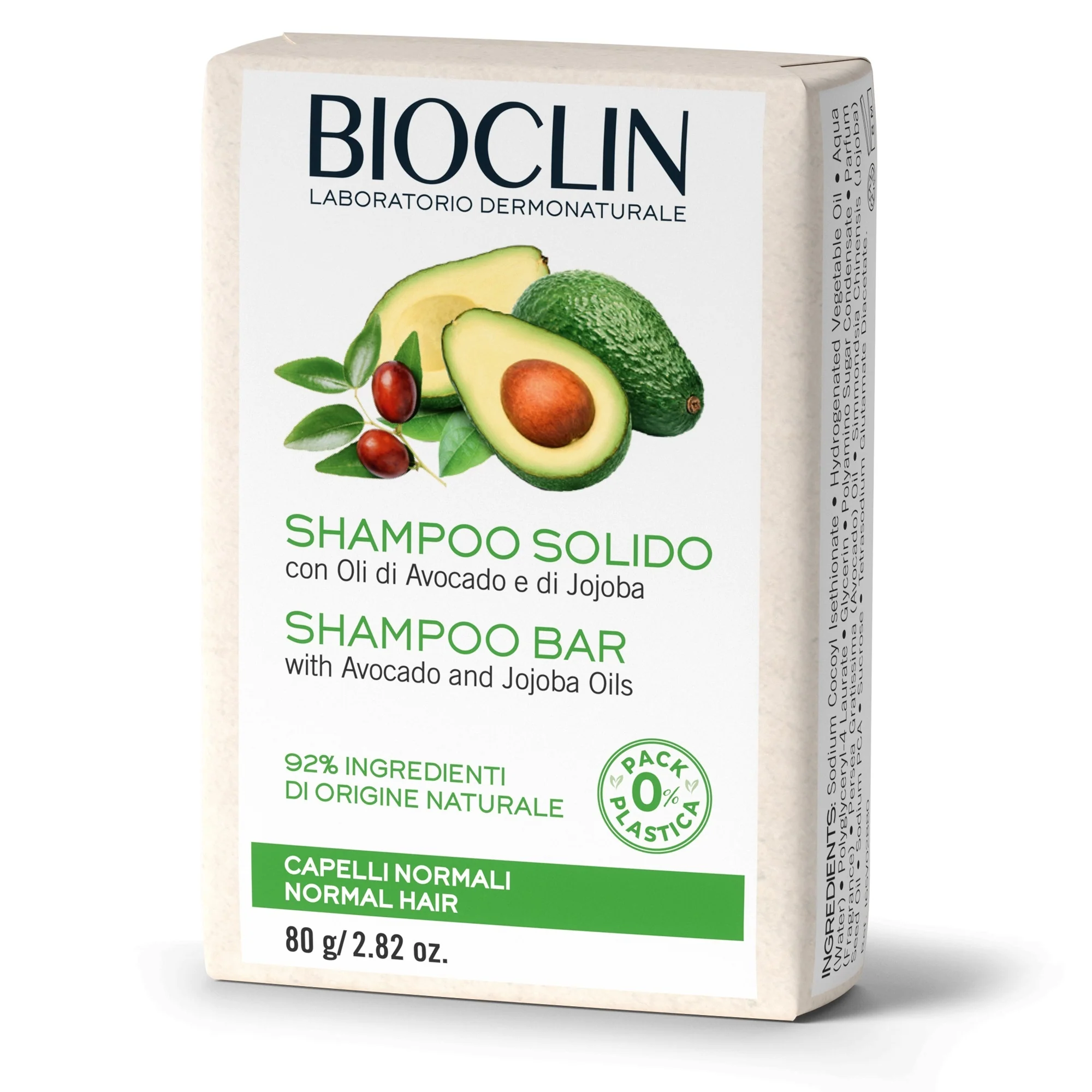 Hiustenhoito Kiinteä shampoo avokado- ja jojobaöljyillä - Hellävarainen shampoo