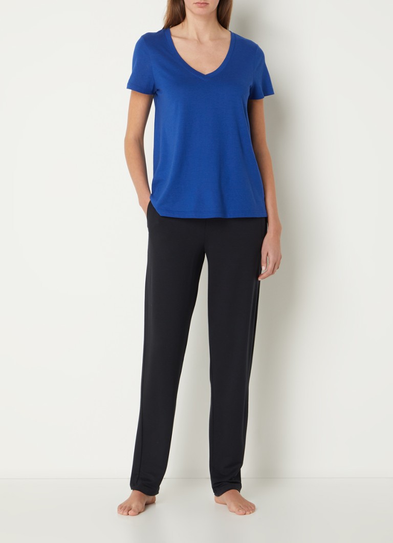 Pantaloni de trening Hanro Balance cu talie medie, croială slim și buzunare laterale.